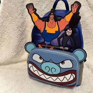 Loungefly Blue Bear Face Backpack